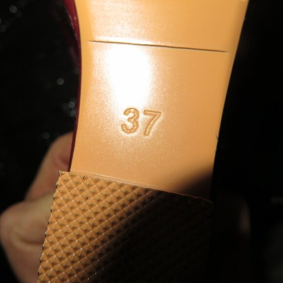 Dolls Kill Suede & Patent Leather Platform Boot Wedges Pink & Red NWT size 7 - Picture 11 of 14